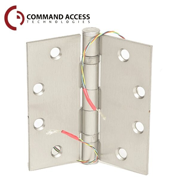 Energy Transfer Hinge, 4-1/2 In. by 4-1/2 In., 5 Knuckle Standard Weight, 4 Wire, 26 Guage, Bright C
